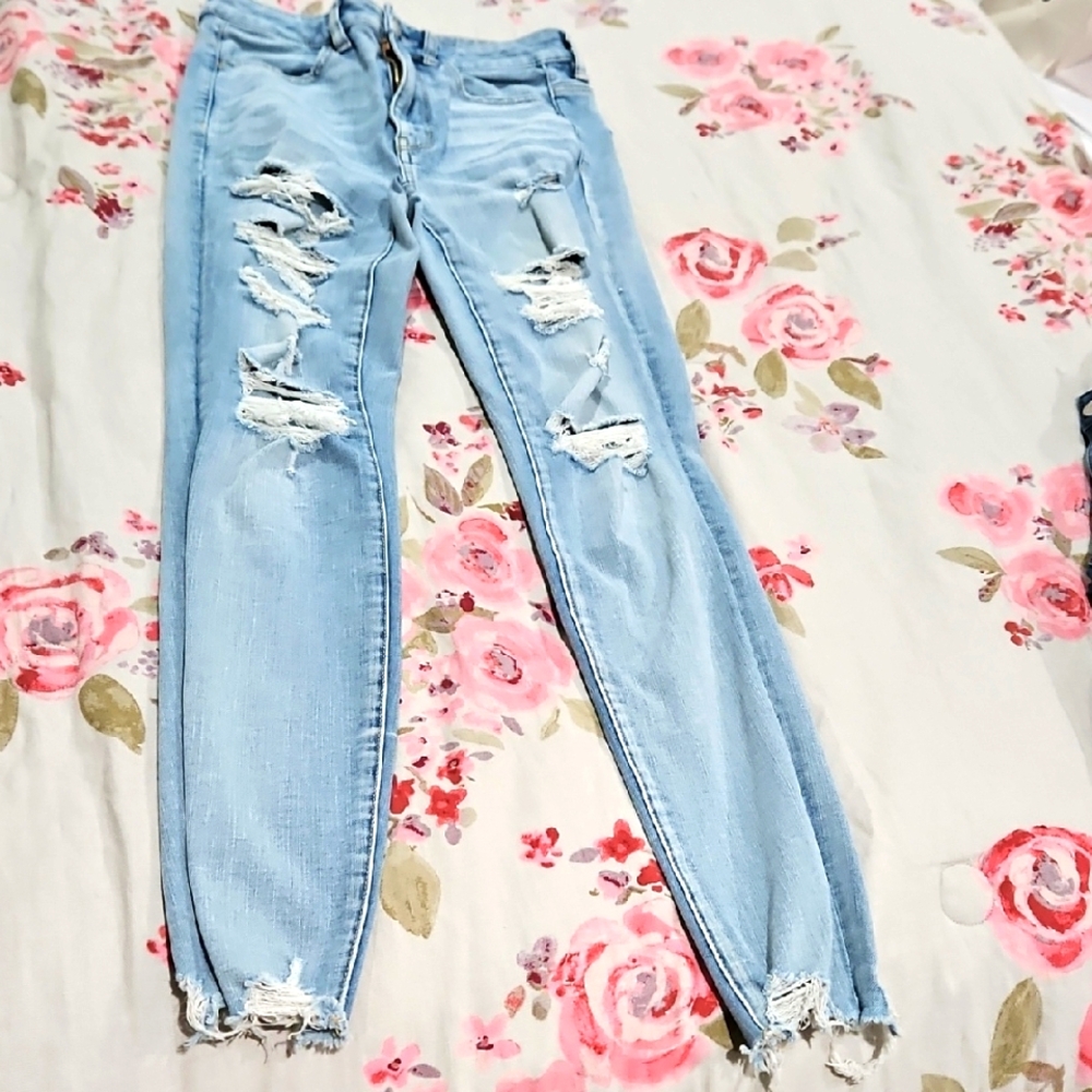 American Eagle Outfitters 360 NEXT LEVEL Skinny Jeans Distressed